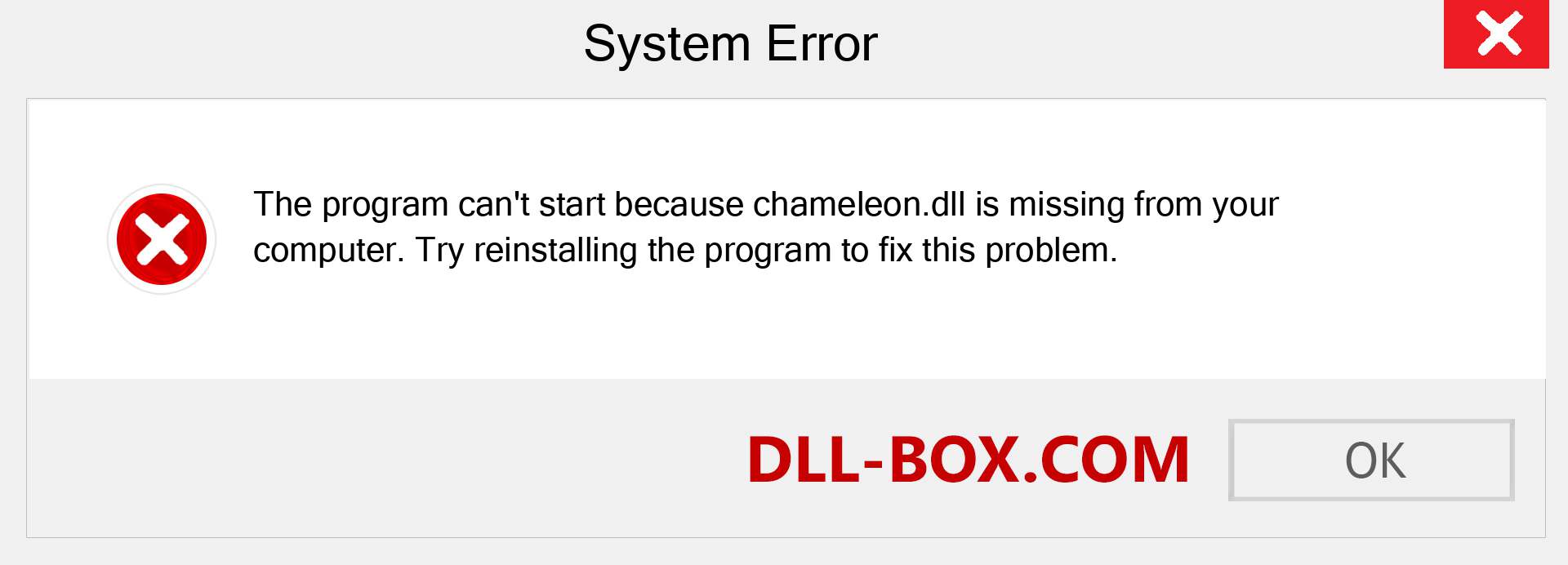  chameleon.dll file is missing?. Download for Windows 7, 8, 10 - Fix  chameleon dll Missing Error on Windows, photos, images